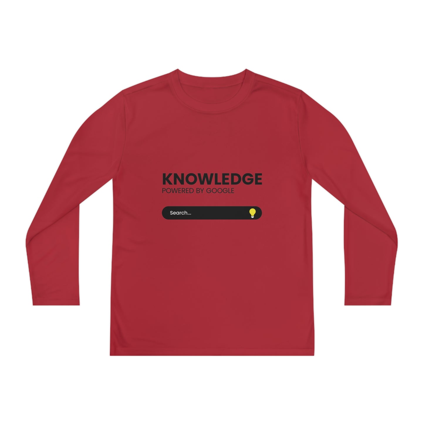 Powered by Google-Youth Long Sleeve Competitor Tee