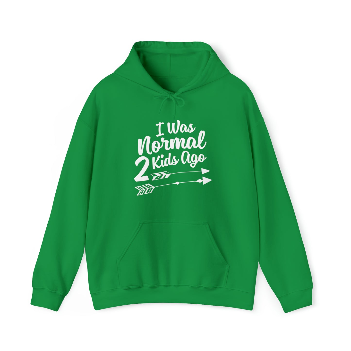 I was normal two kids ago- Unisex Heavy Blend™ Hooded Sweatshirt