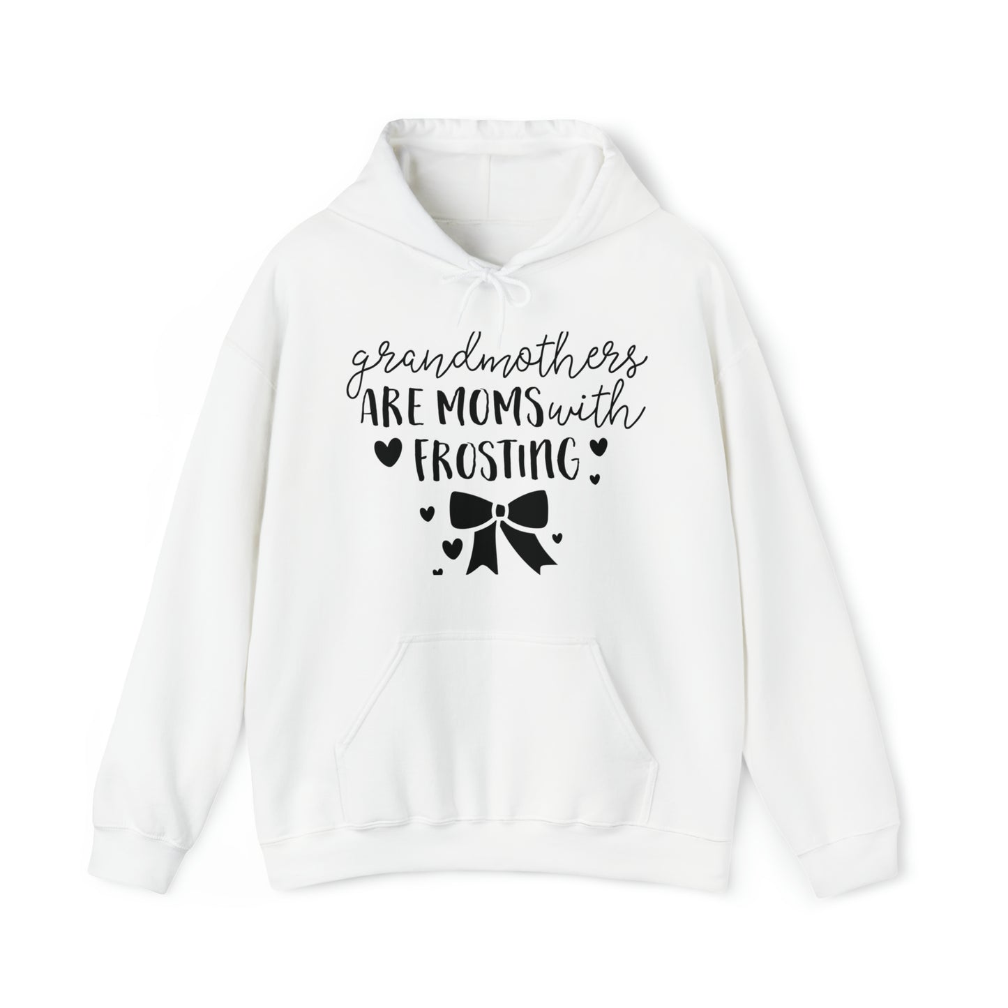 Grandma's are mom's with frosting- Unisex Heavy Blend™ Hooded Sweatshirt