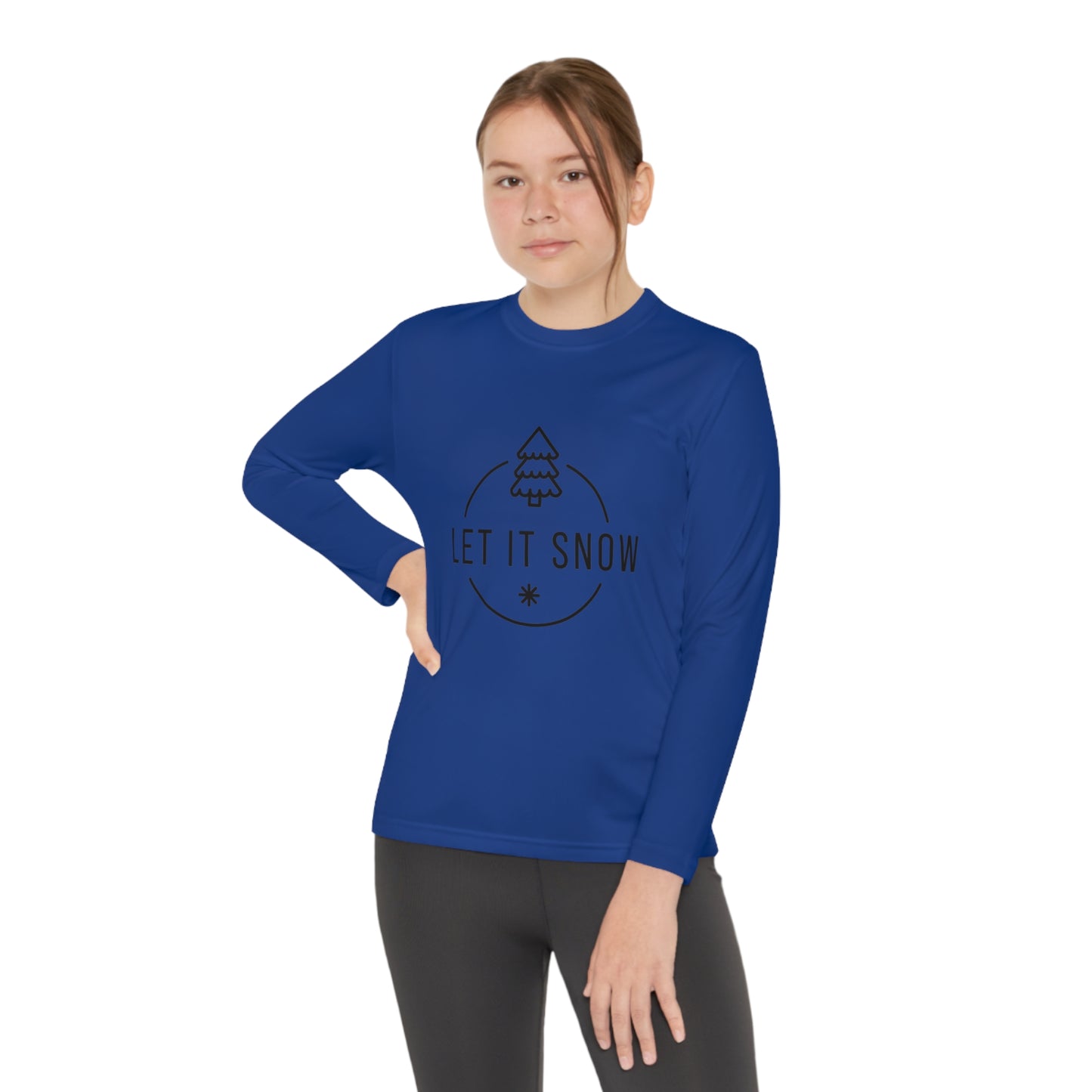 Let it snow- Youth Long Sleeve Competitor Tee