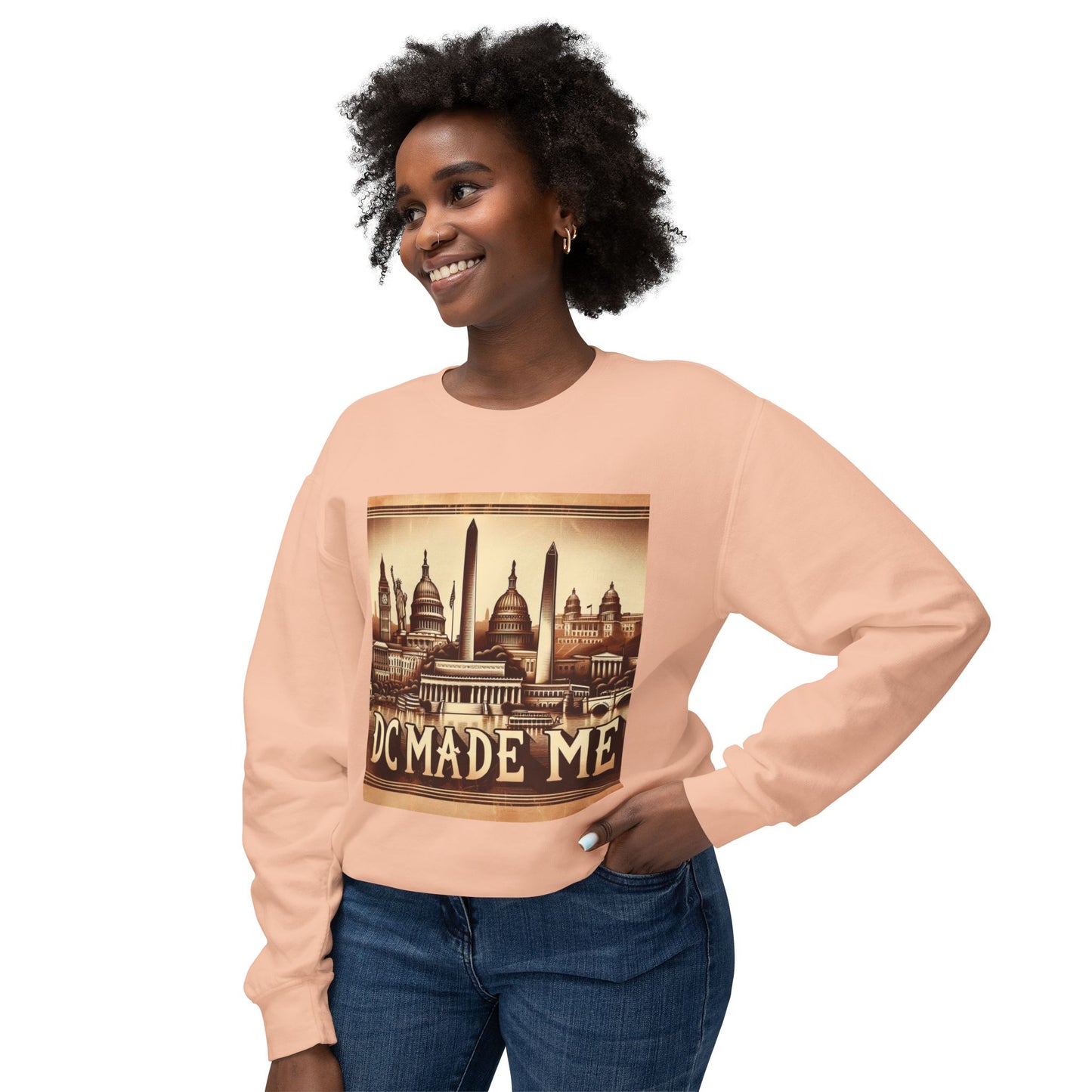 DC Made Me-Unisex Lightweight Crewneck Sweatshirt