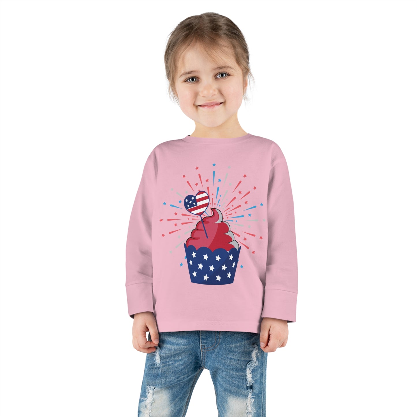 Independant cupcake-Toddler Long Sleeve Tee