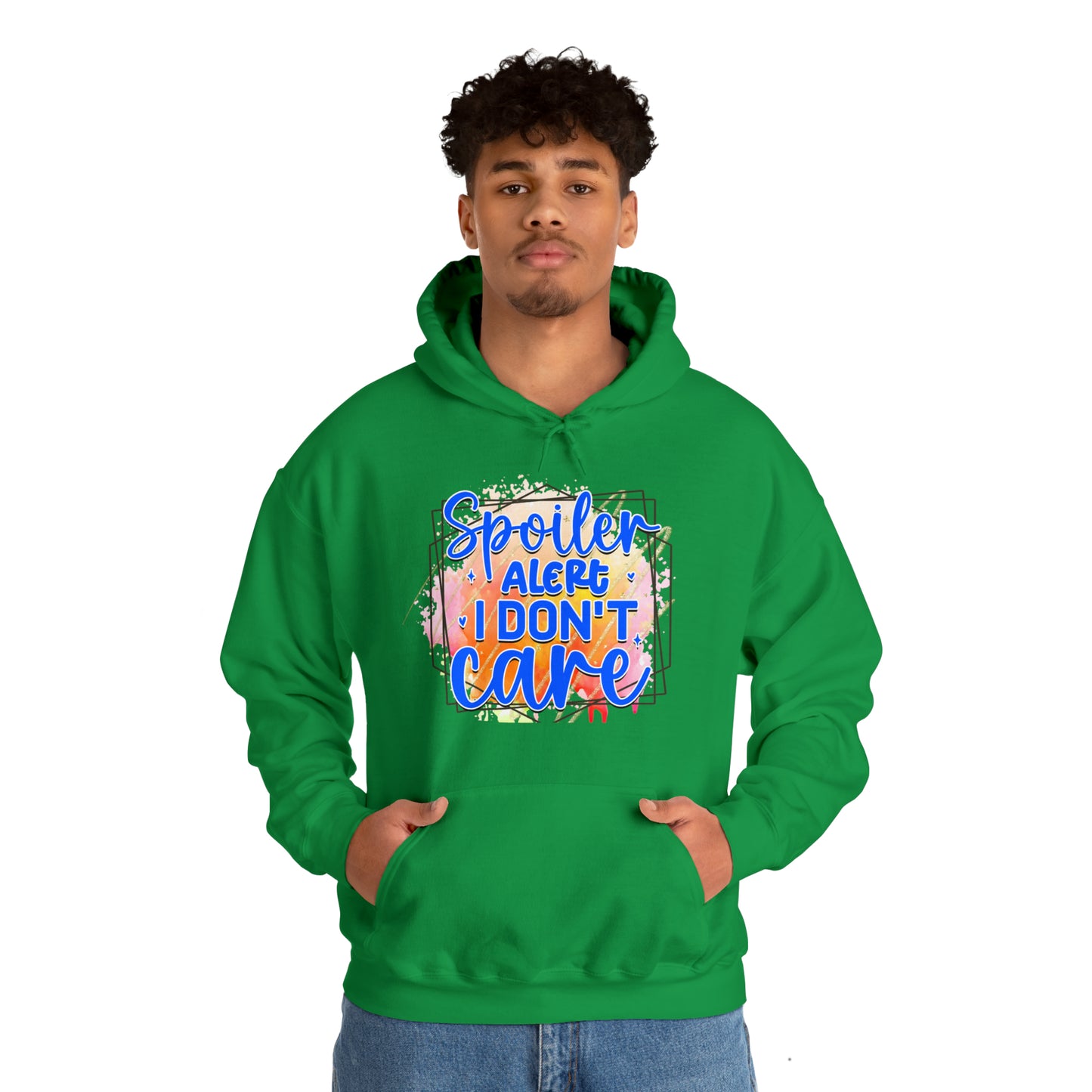 I DON'T CARE- Unisex Heavy Blend™ Hooded Sweatshirt