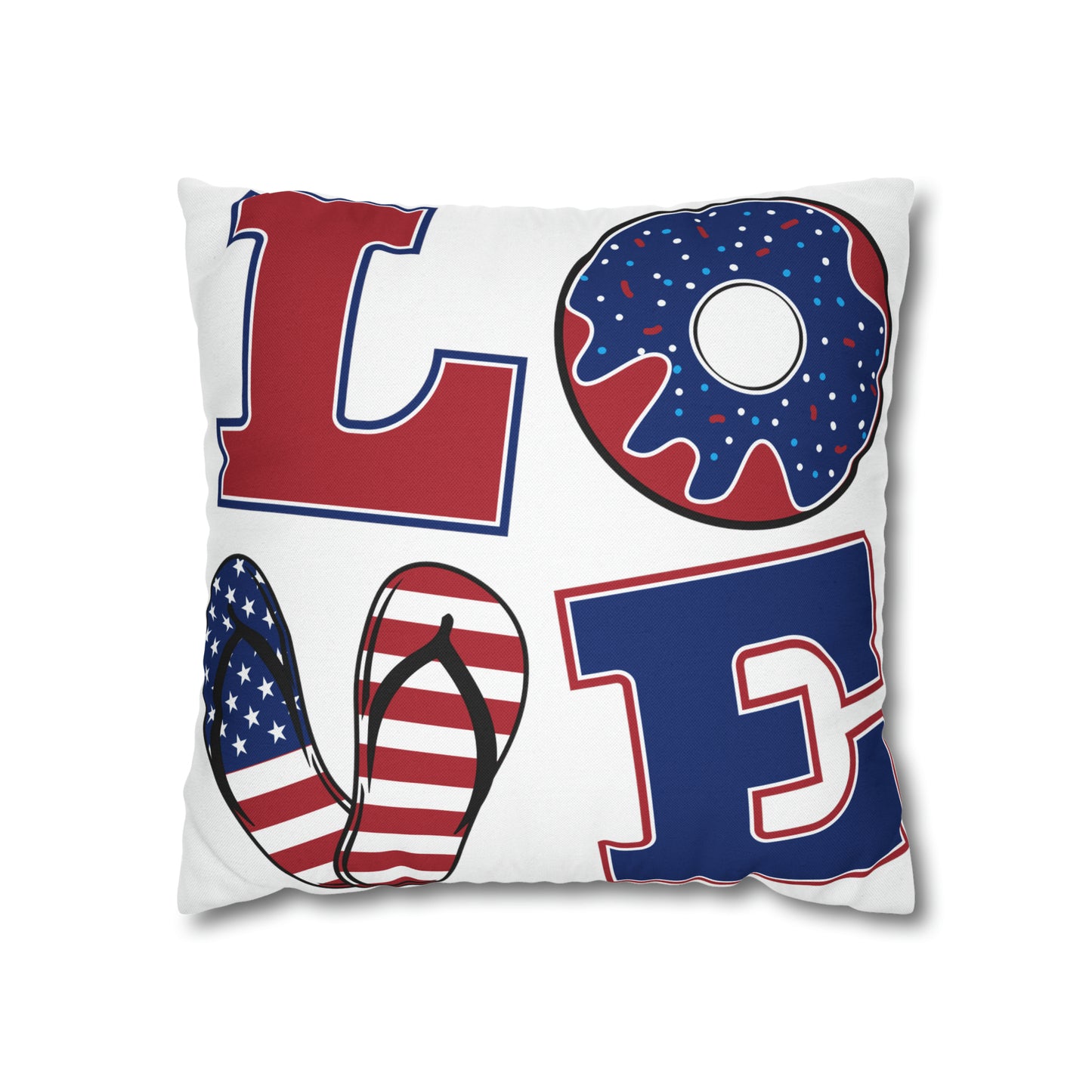 America-Spun Polyester Square Pillow Case