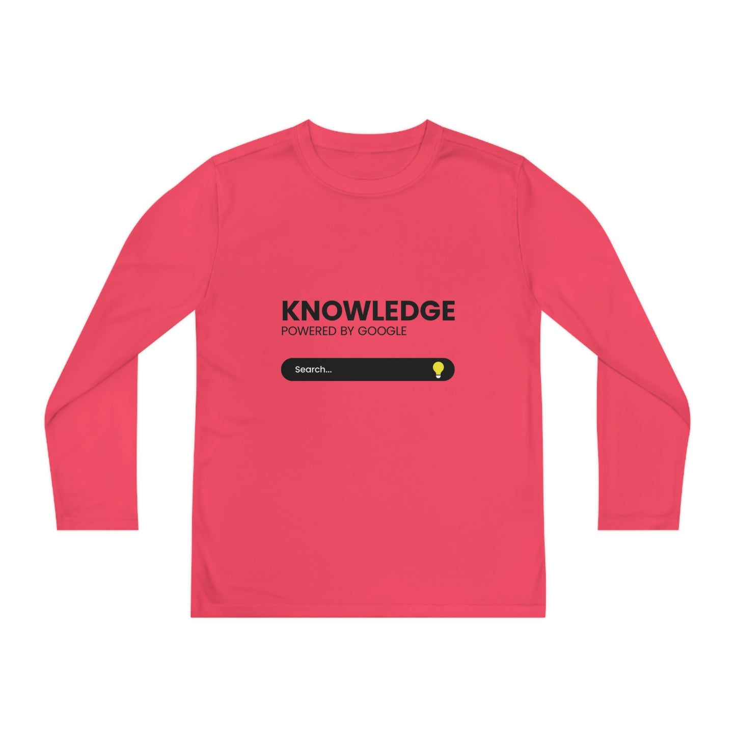 Powered by Google-Youth Long Sleeve Competitor Tee