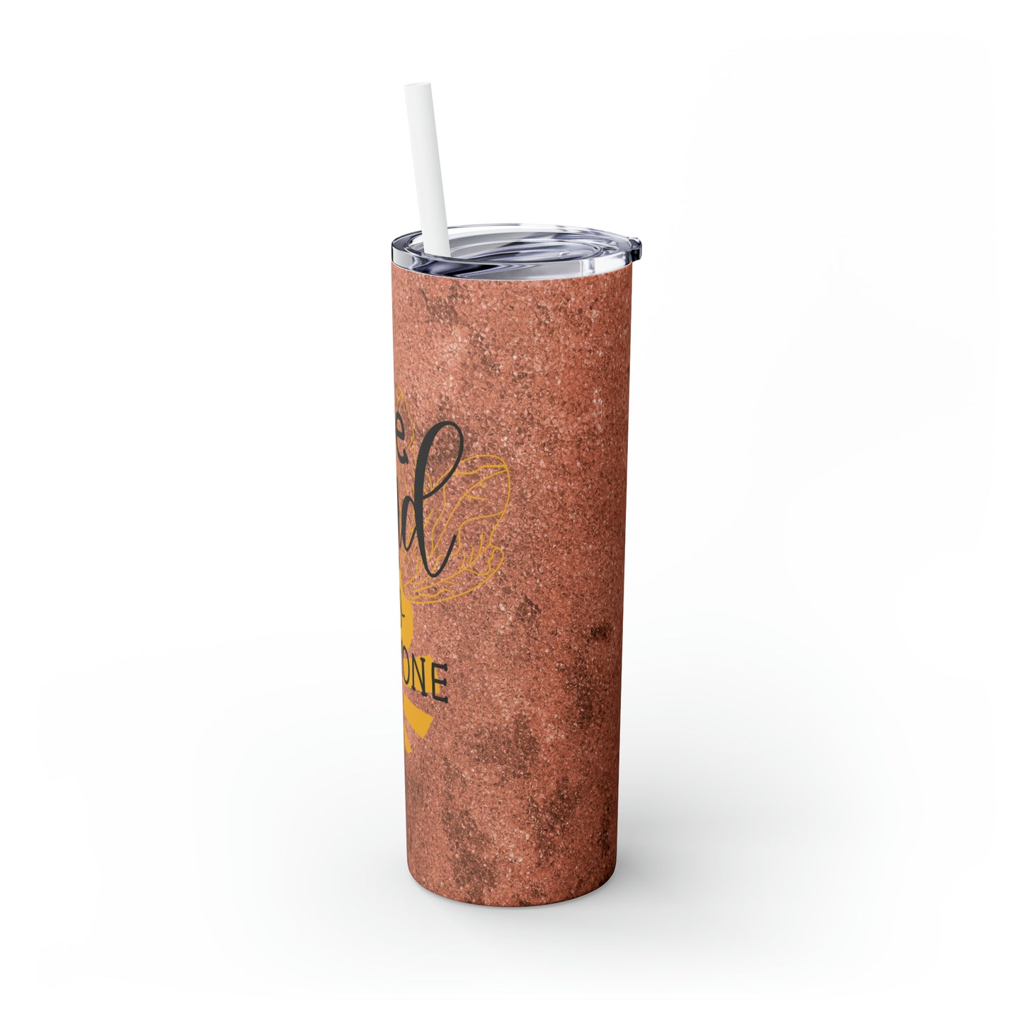 Be kind-Skinny Tumbler with Straw, 20oz