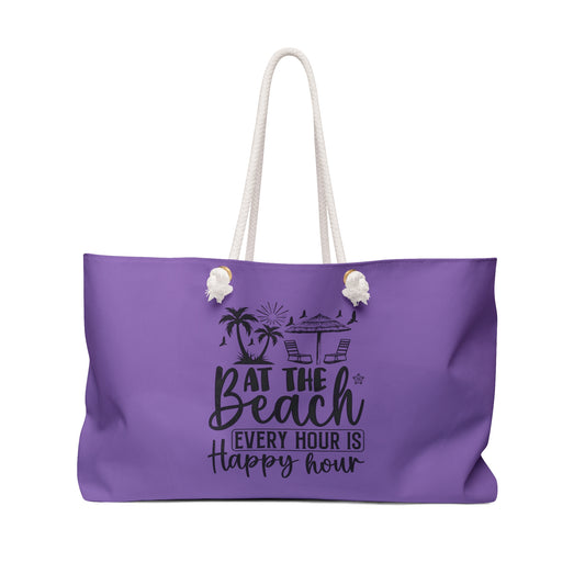 At the beach every hour is happy hour- Weekender Bag