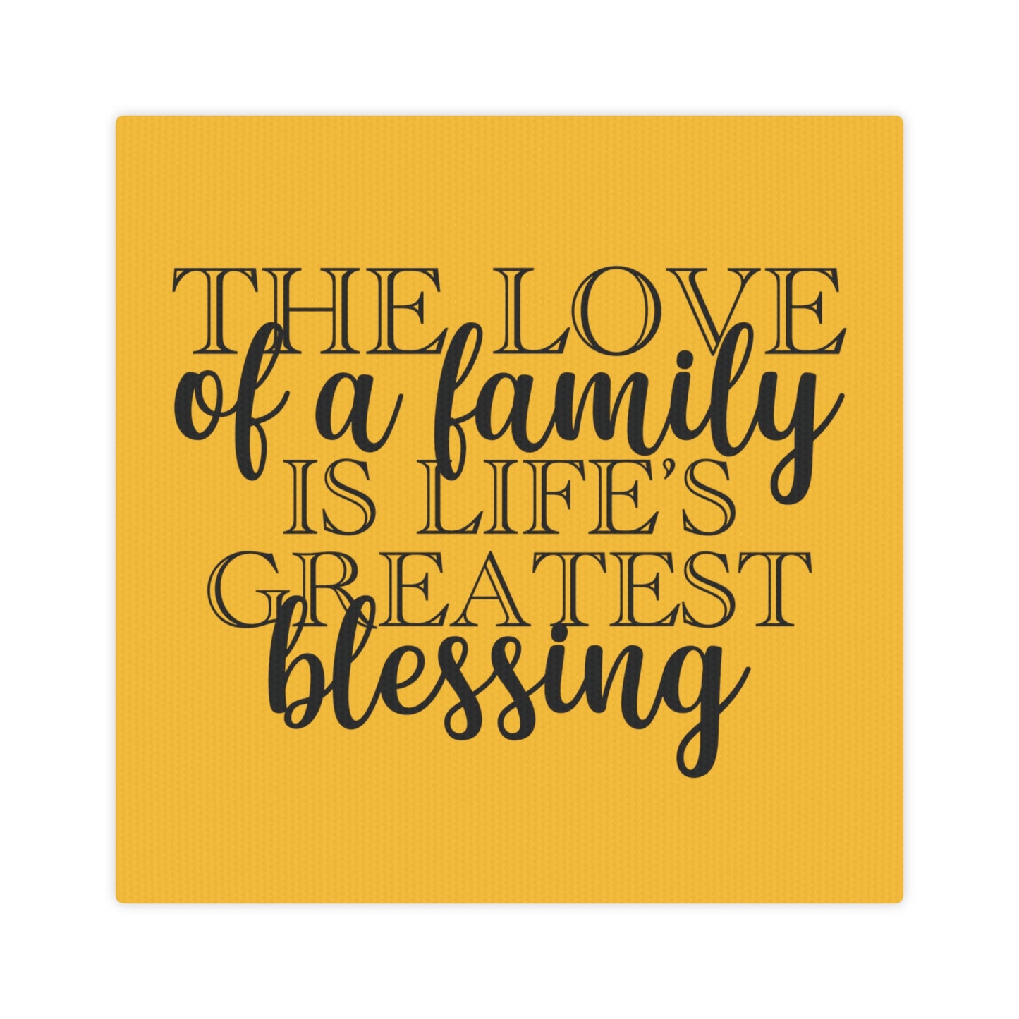 The love of family- Canvas Photo Tile