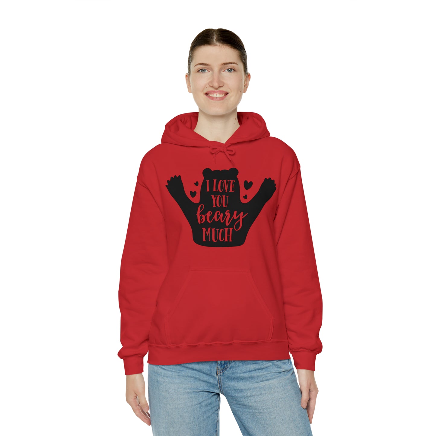 I love you Beary much- Unisex Heavy Blend™ Hooded Sweatshirt