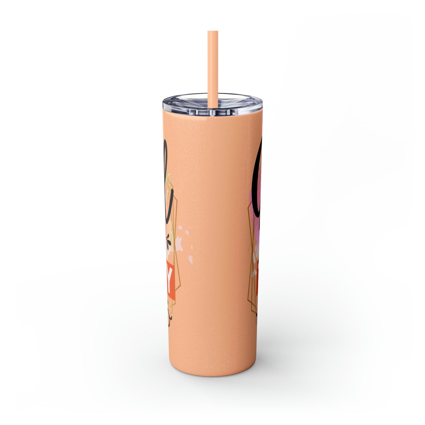 I see no good reason to act my age- Skinny Tumbler with Straw, 20oz