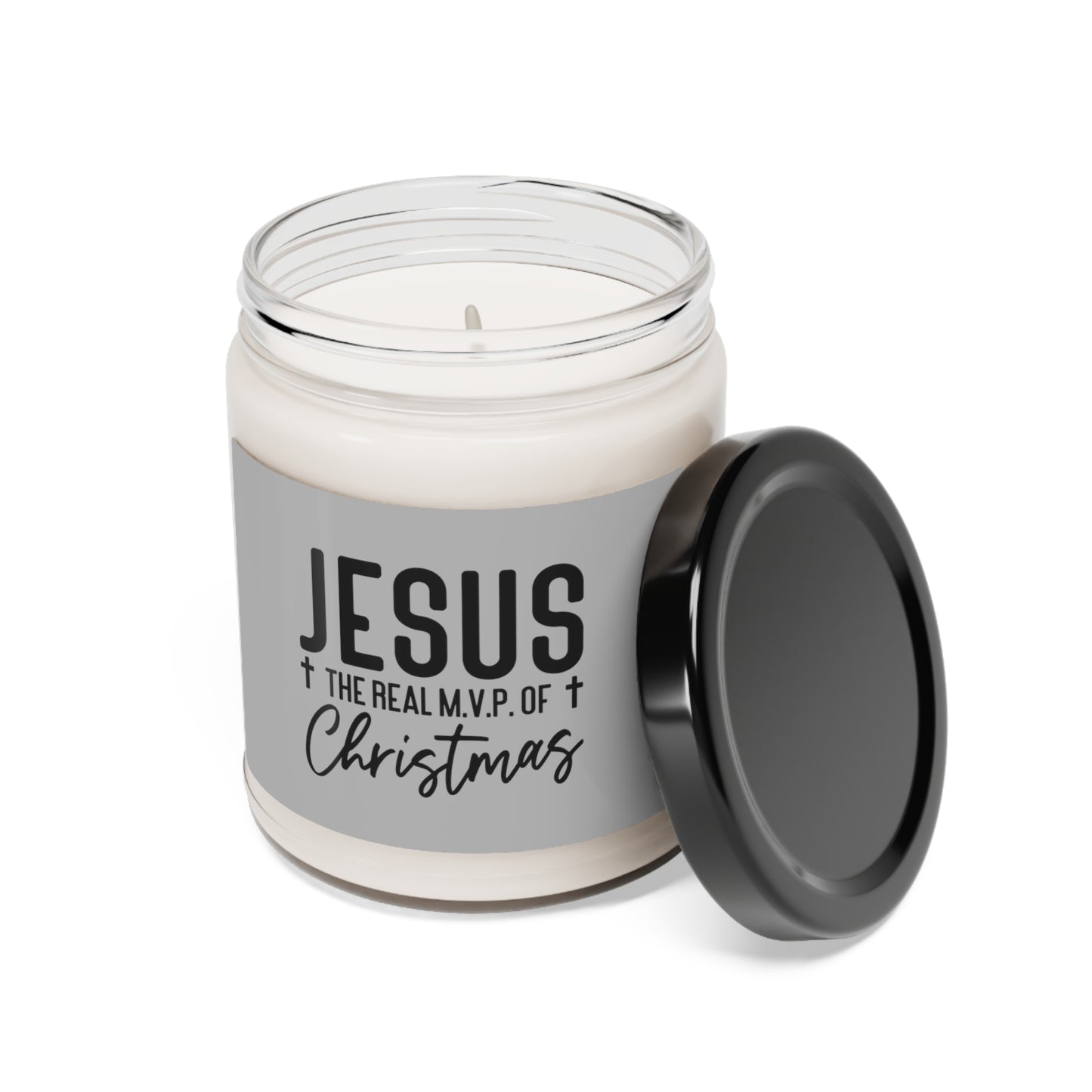 Jesus is the MVP - Cotton Scented Soy Candle, 9oz