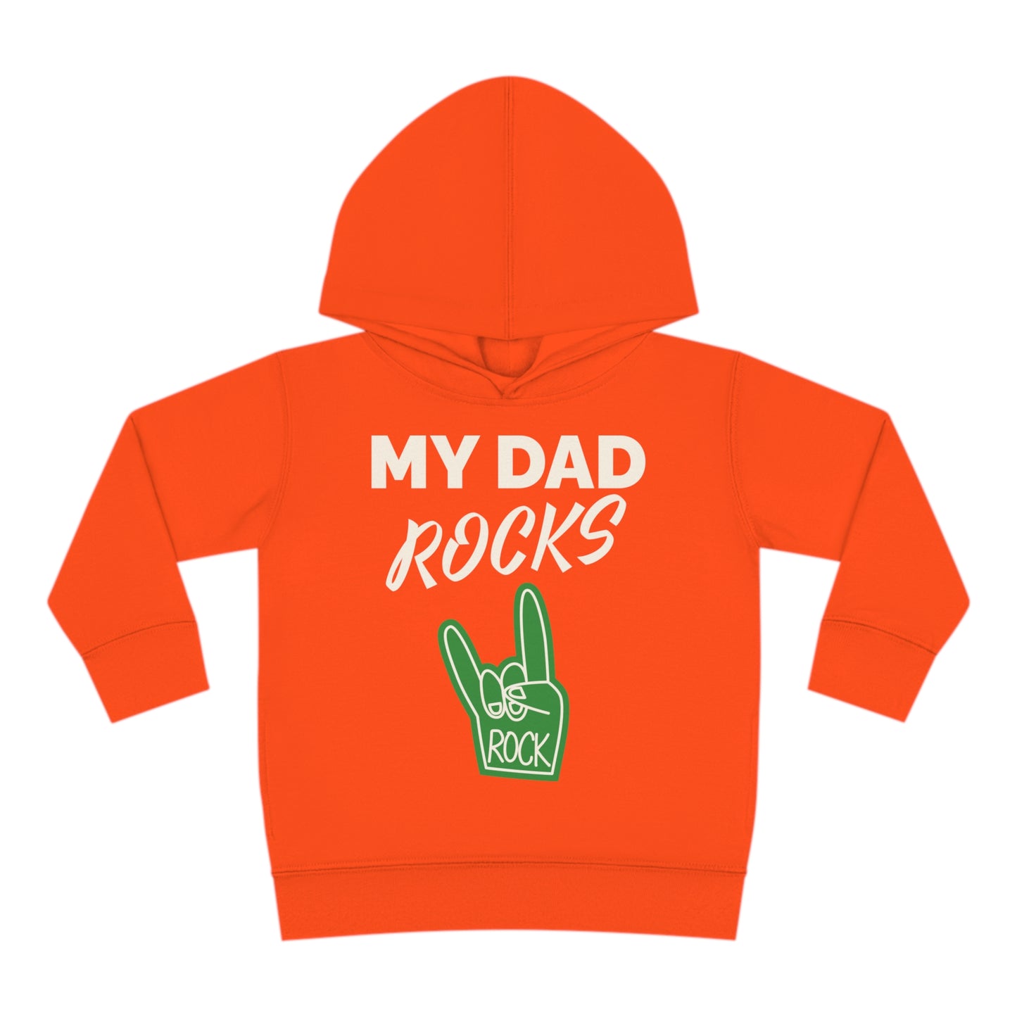 My dad rocks-Toddler Pullover Fleece Hoodie