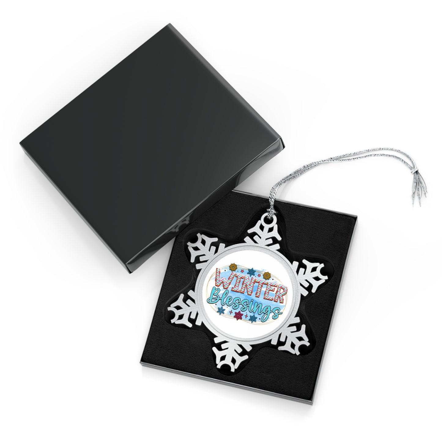 Winter Blessings-Pewter Snowflake Ornament