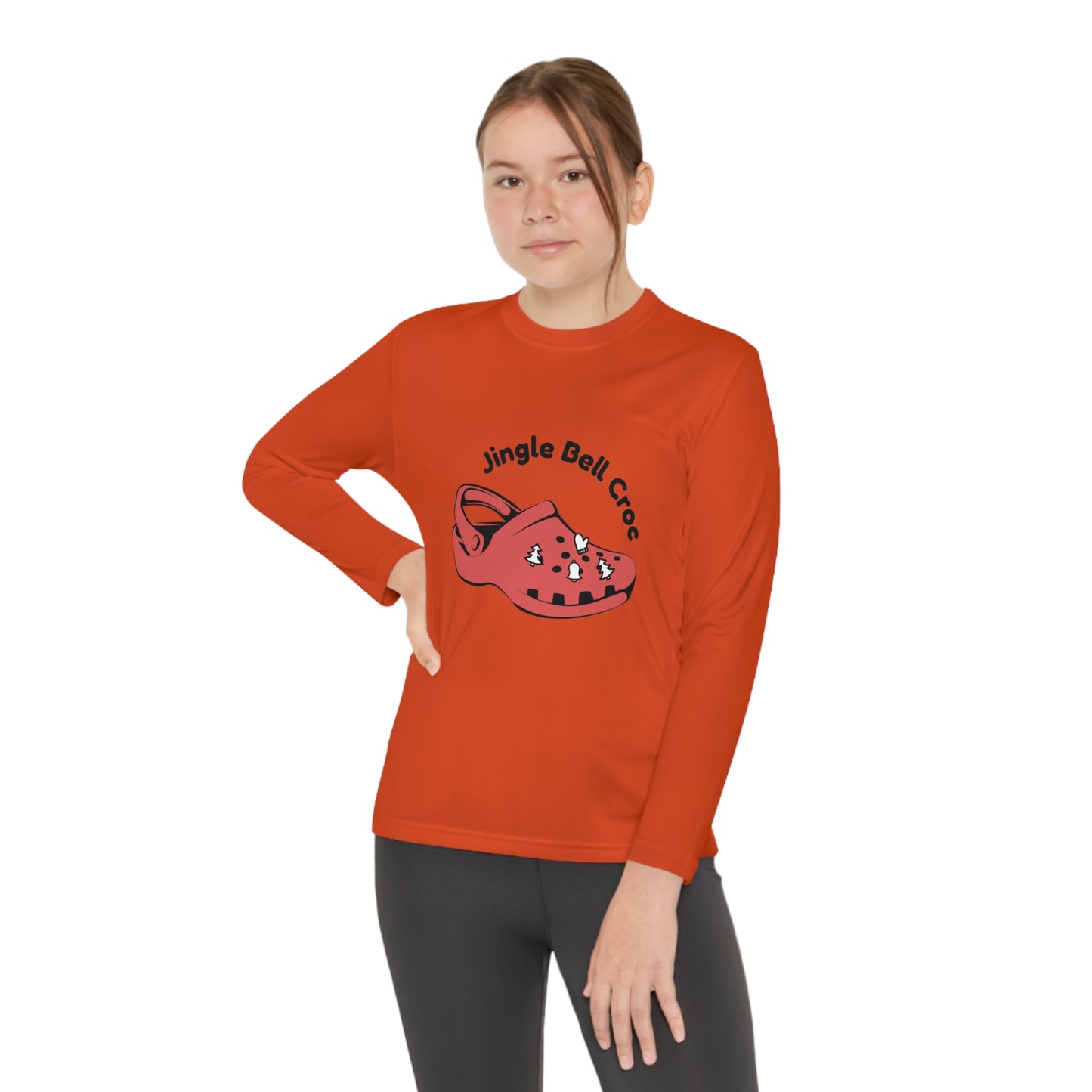 Jingle Bell Crocks-Youth Long Sleeve Competitor Tee