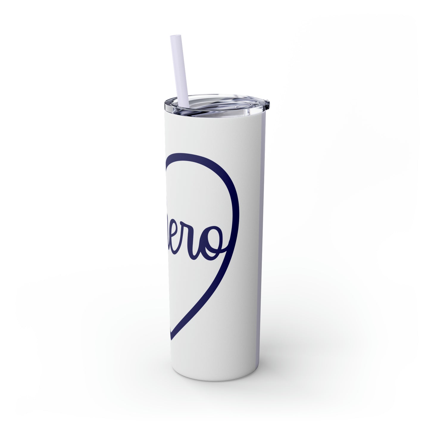 Hero-Skinny Tumbler with Straw, 20oz