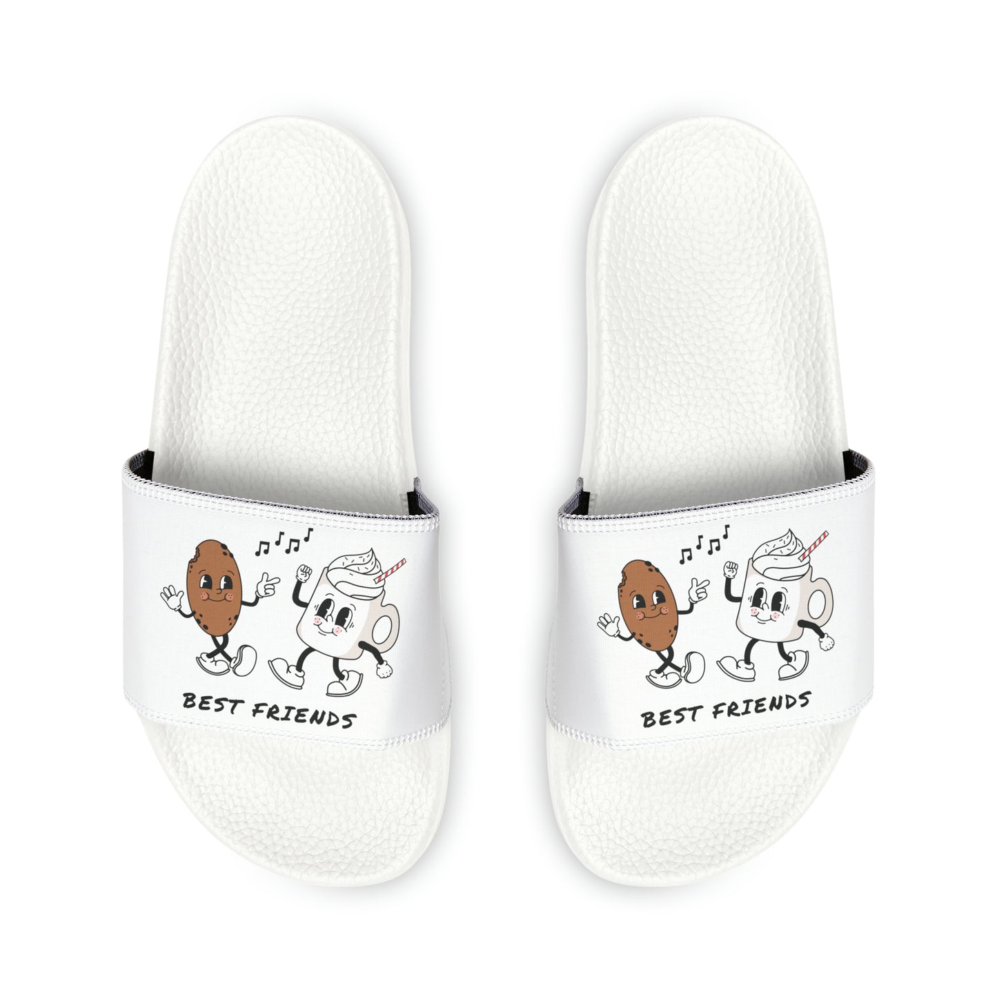 BEST FRIENDS-Youth PU Slide Sandals