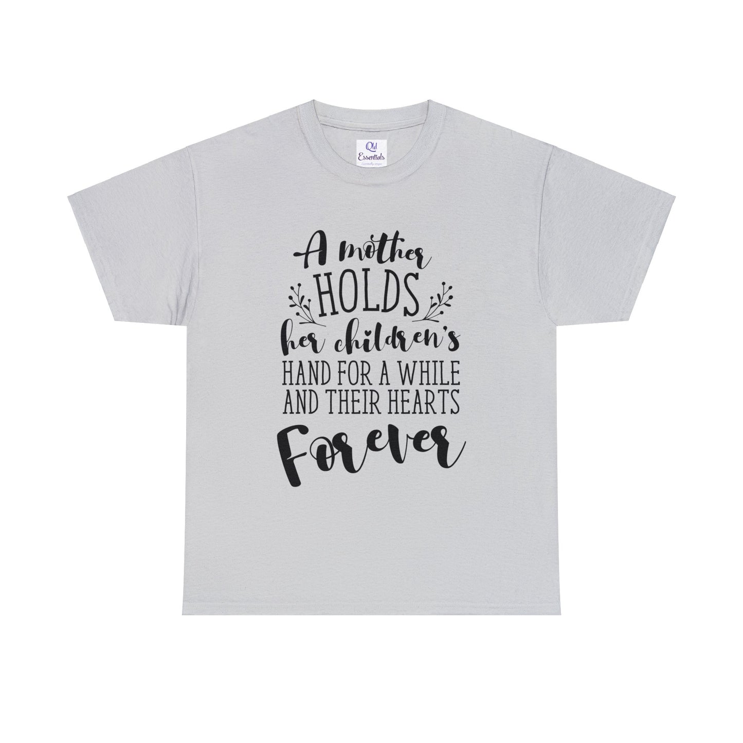 A mother holds her child's heart- Unisex Heavy Cotton Tee