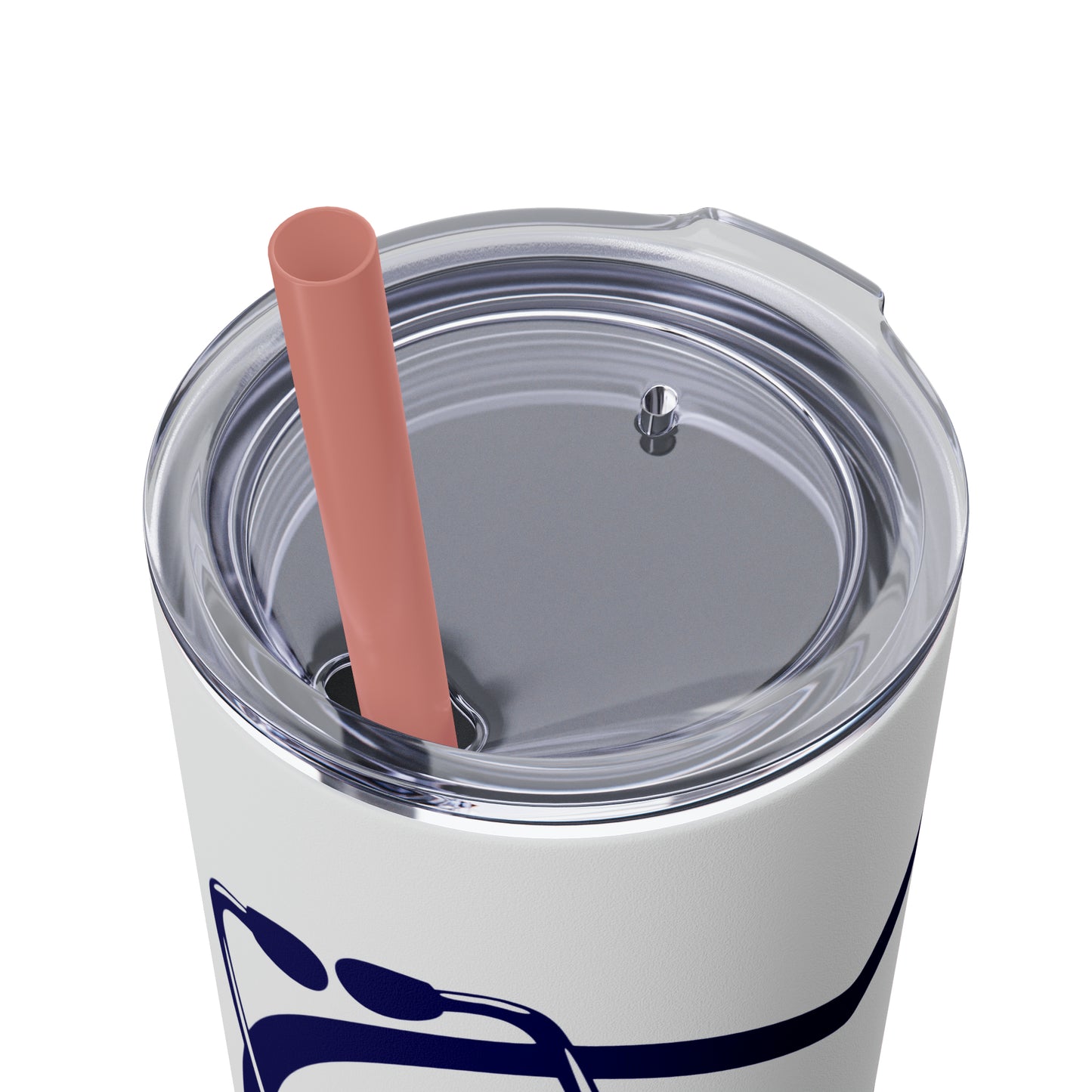 Hero-Skinny Tumbler with Straw, 20oz