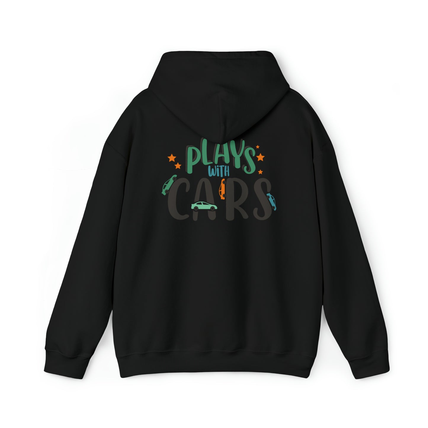 Dad plays with cars- Unisex Heavy Blend™ Hooded Sweatshirt