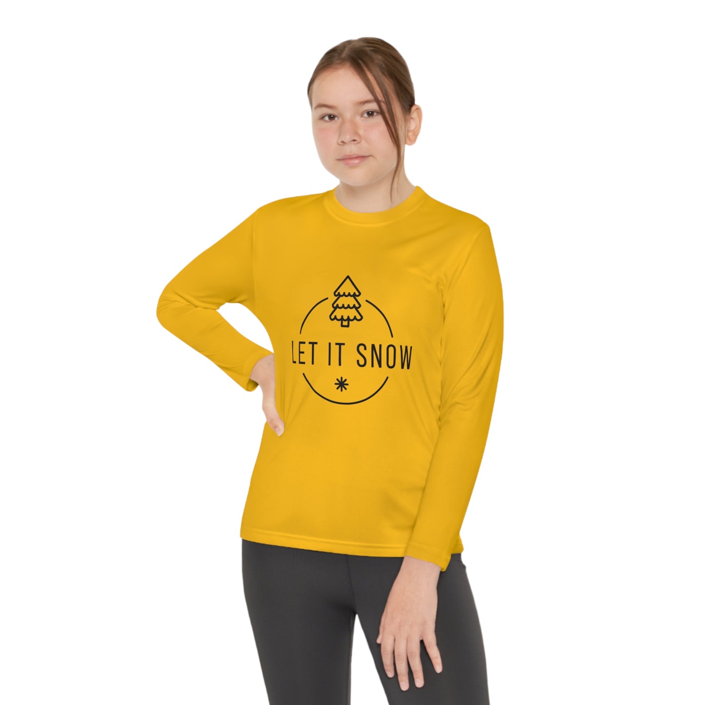 Let it snow- Youth Long Sleeve Competitor Tee