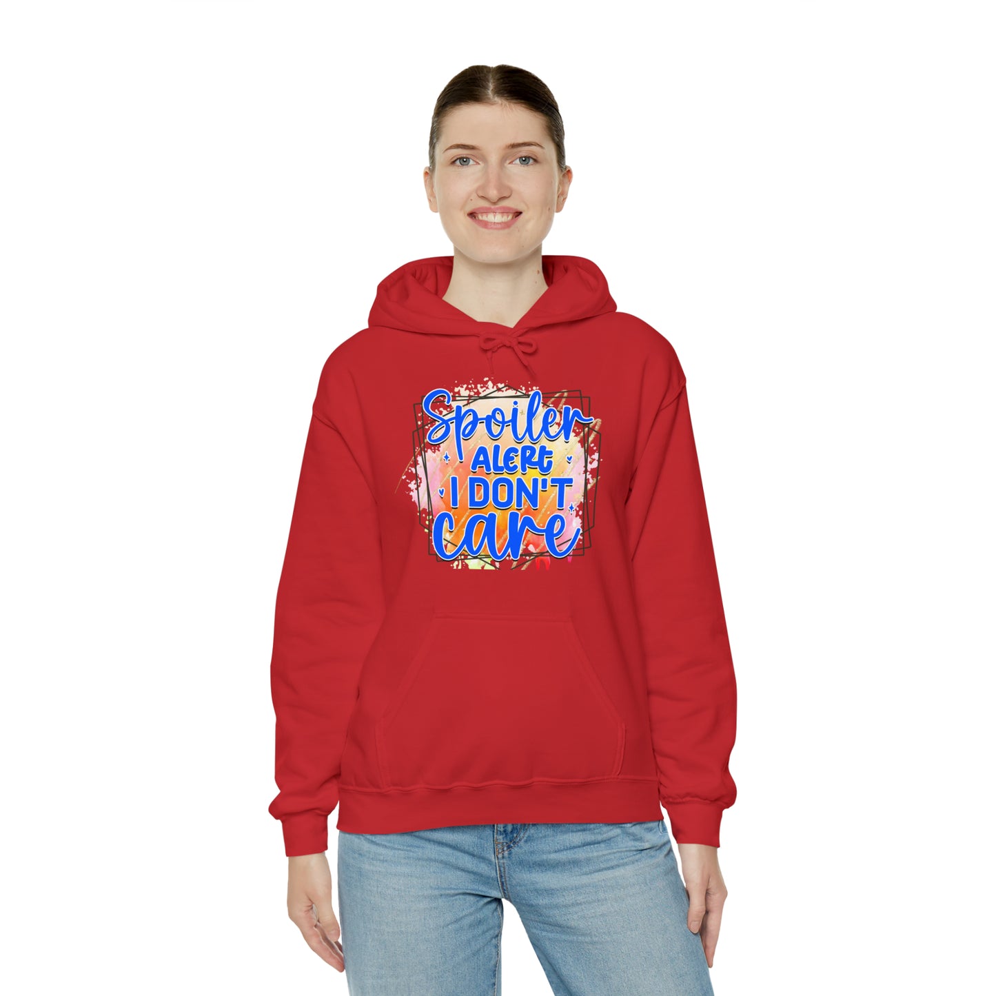 I DON'T CARE- Unisex Heavy Blend™ Hooded Sweatshirt