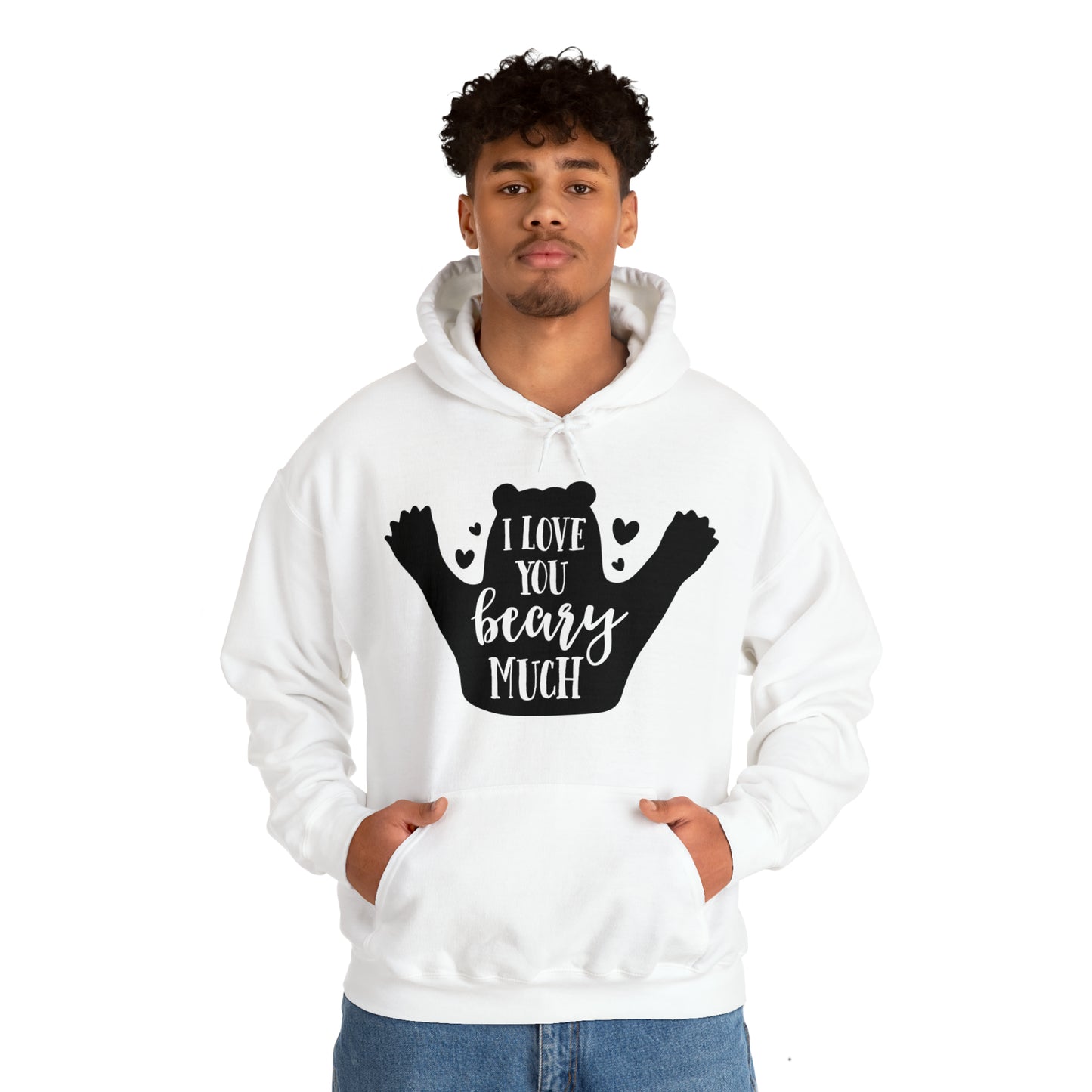 I love you Beary much- Unisex Heavy Blend™ Hooded Sweatshirt