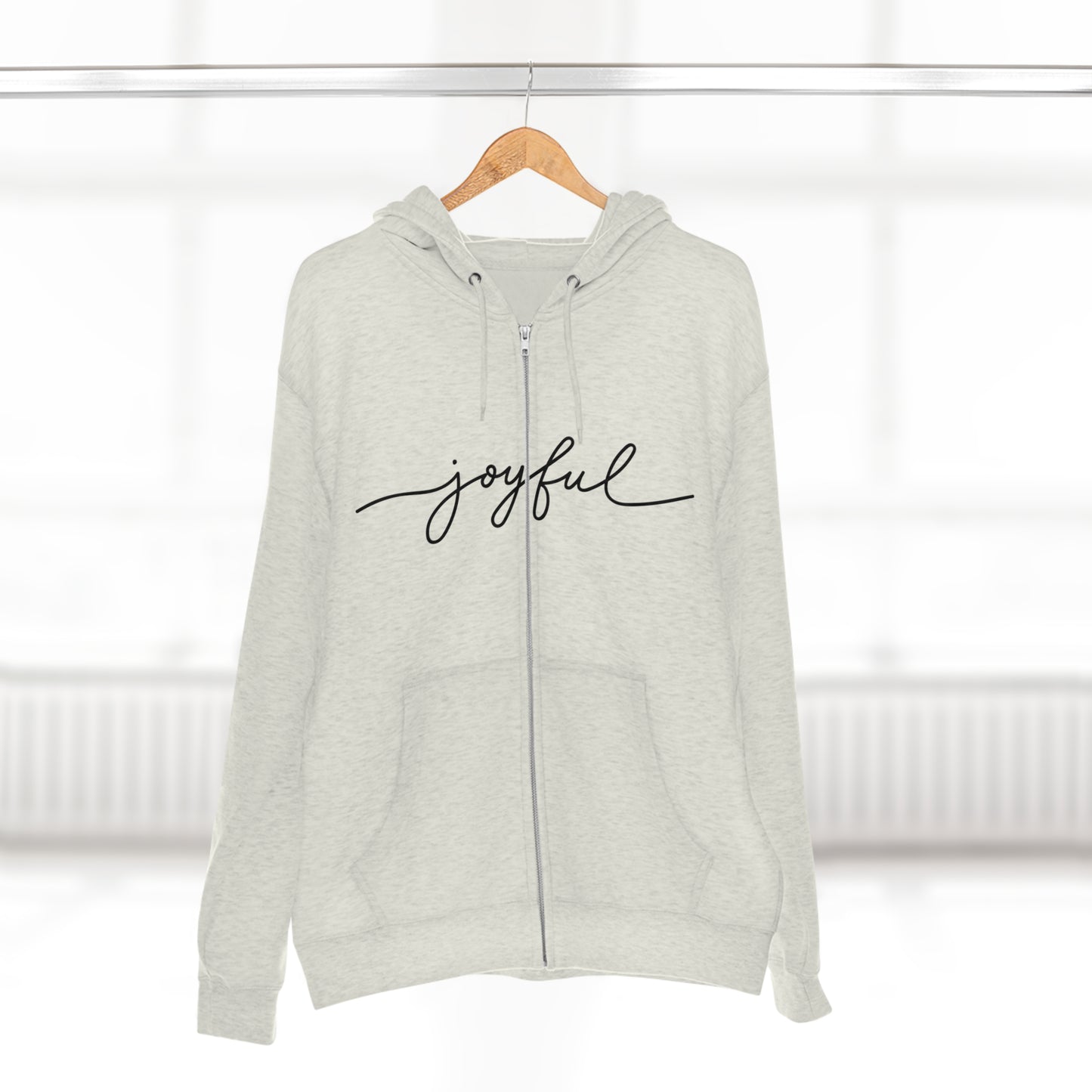 JOYFUL- Unisex Premium Full Zip Hoodie