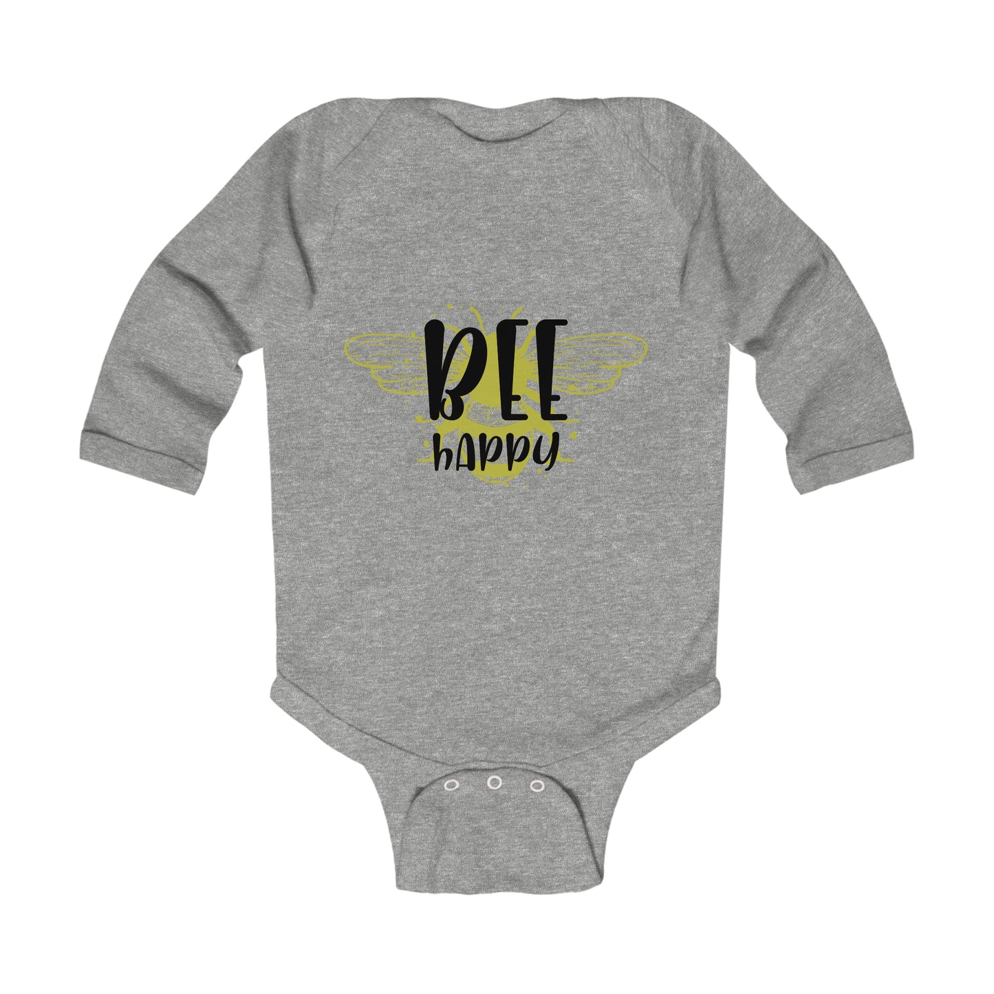 Bee Happy-Infant Long Sleeve Bodysuit