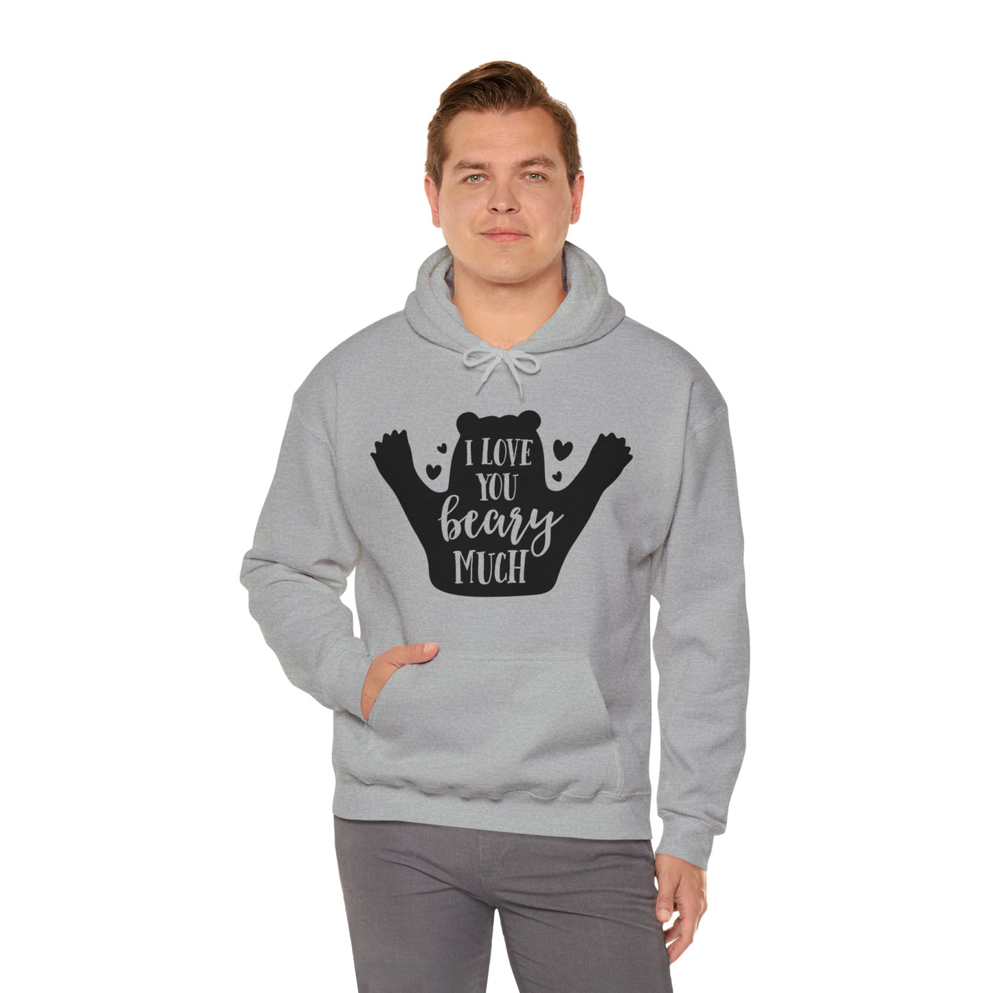 I love you Beary much- Unisex Heavy Blend™ Hooded Sweatshirt