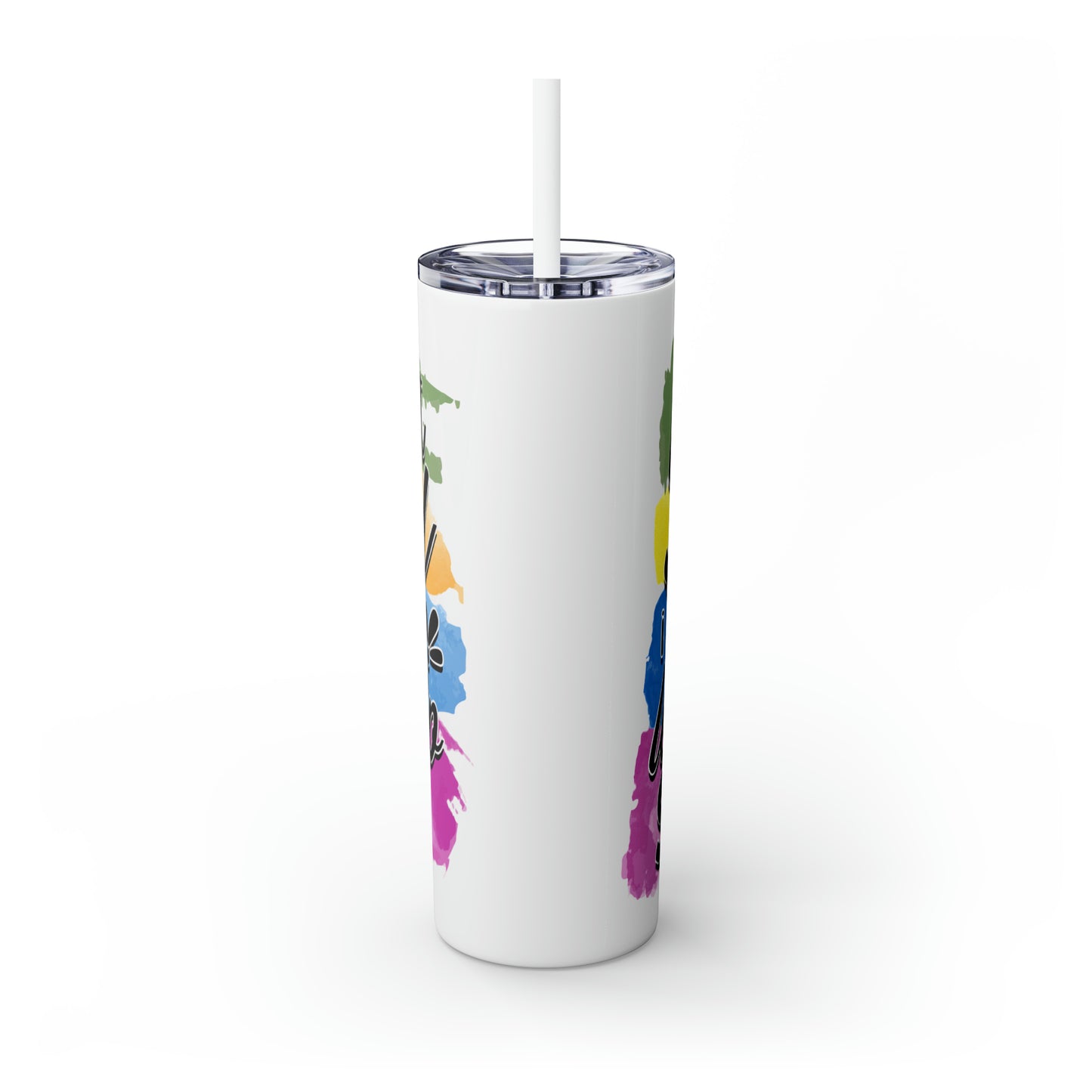 I'm not bossy I have leadership skills- Skinny Tumbler with Straw, 20oz