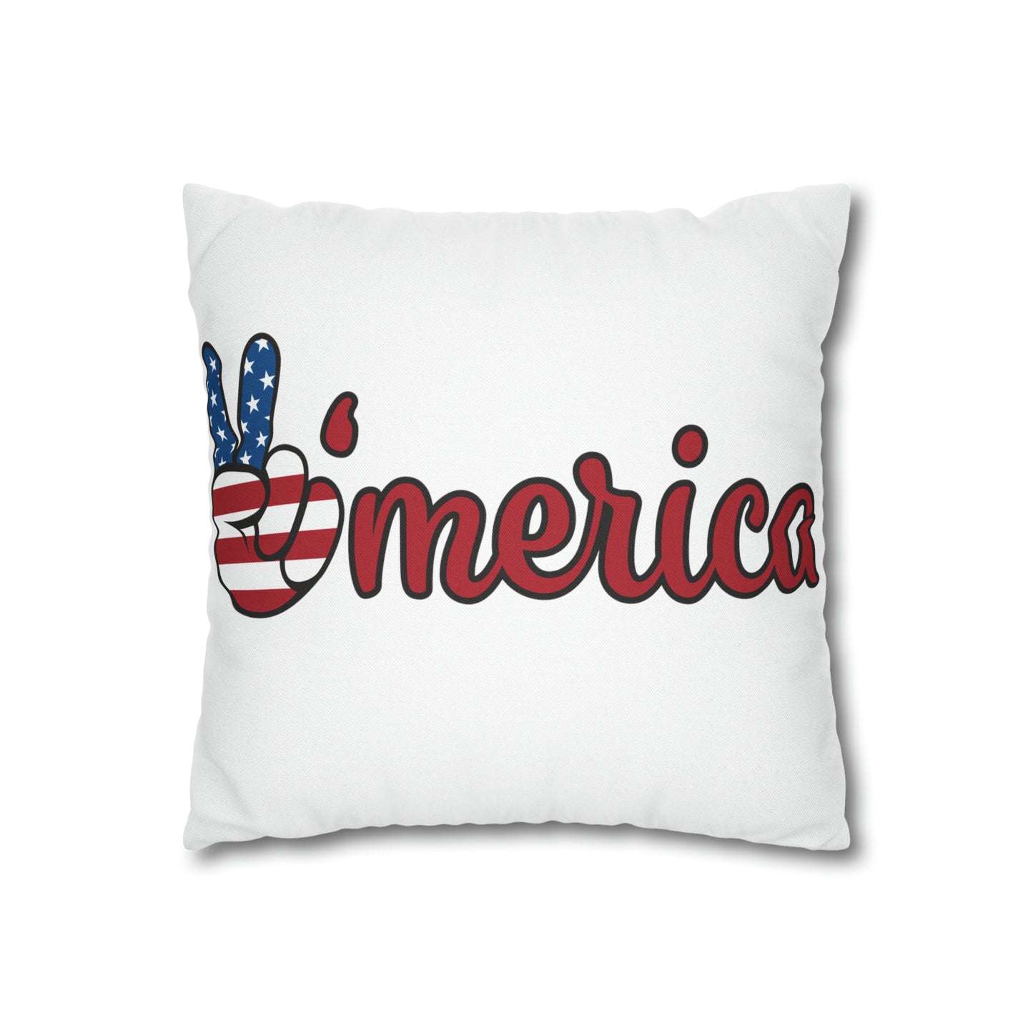 America-Spun Polyester Square Pillow Case