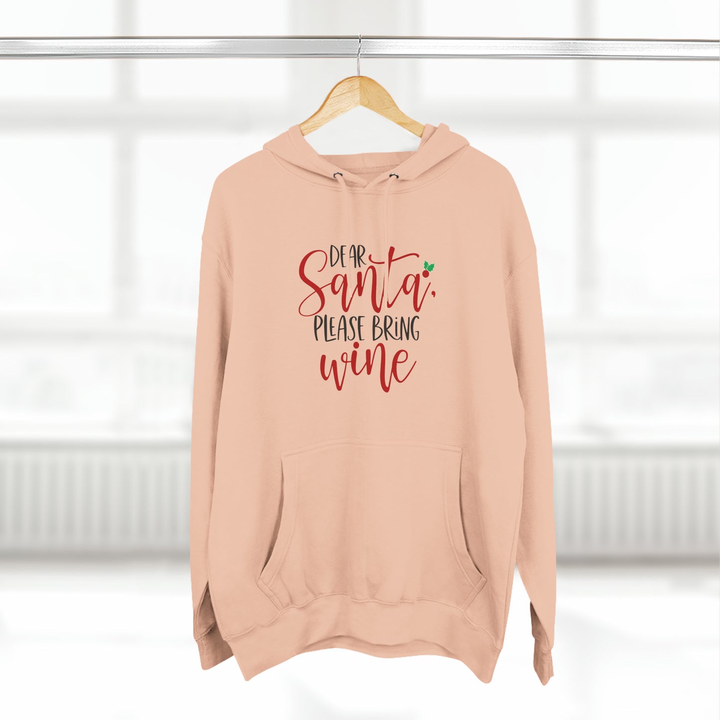 Please bring wine- Unisex Premium Pullover Hoodie