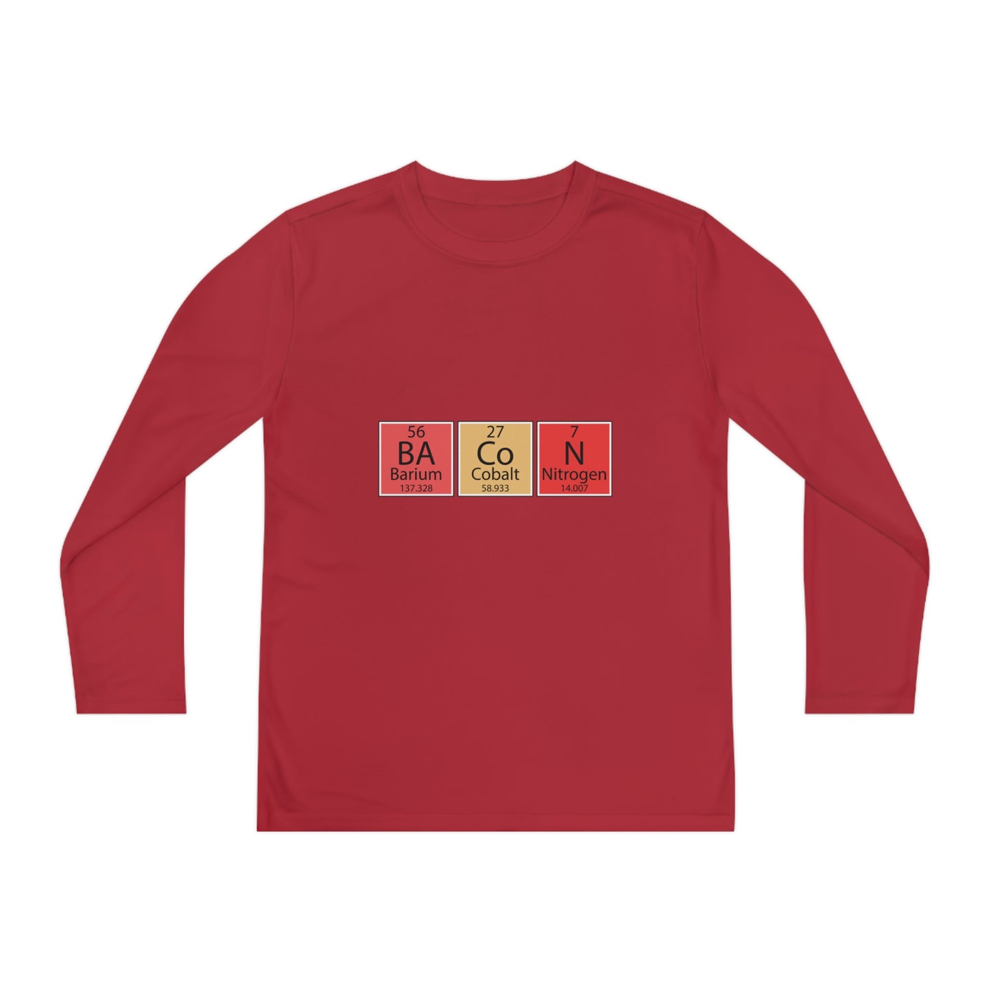 Bacon-Youth Long Sleeve Competitor Tee