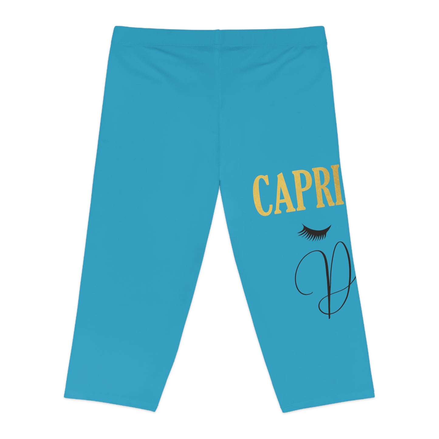 Capricorn Diva- Women's Capri Leggings (AOP)