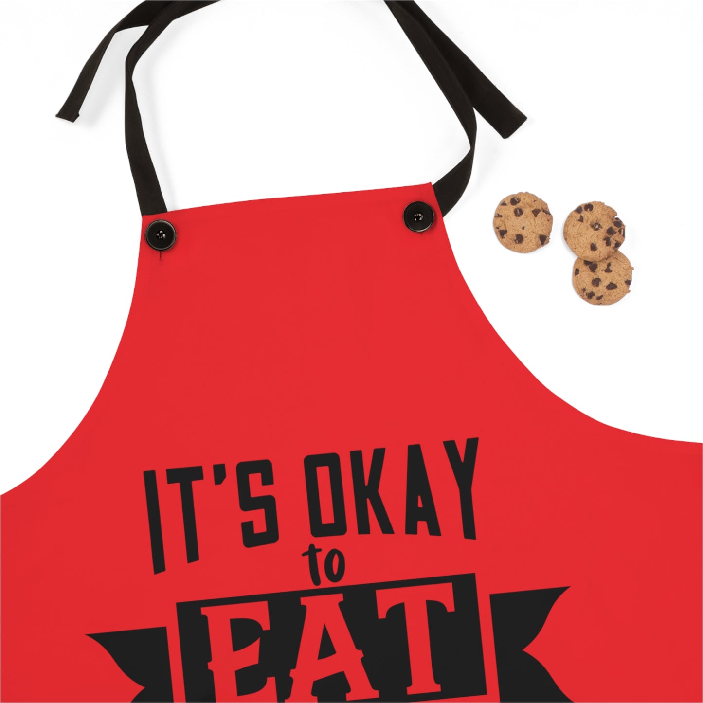 It's okay to eat a whole pizza-Apron (AOP)