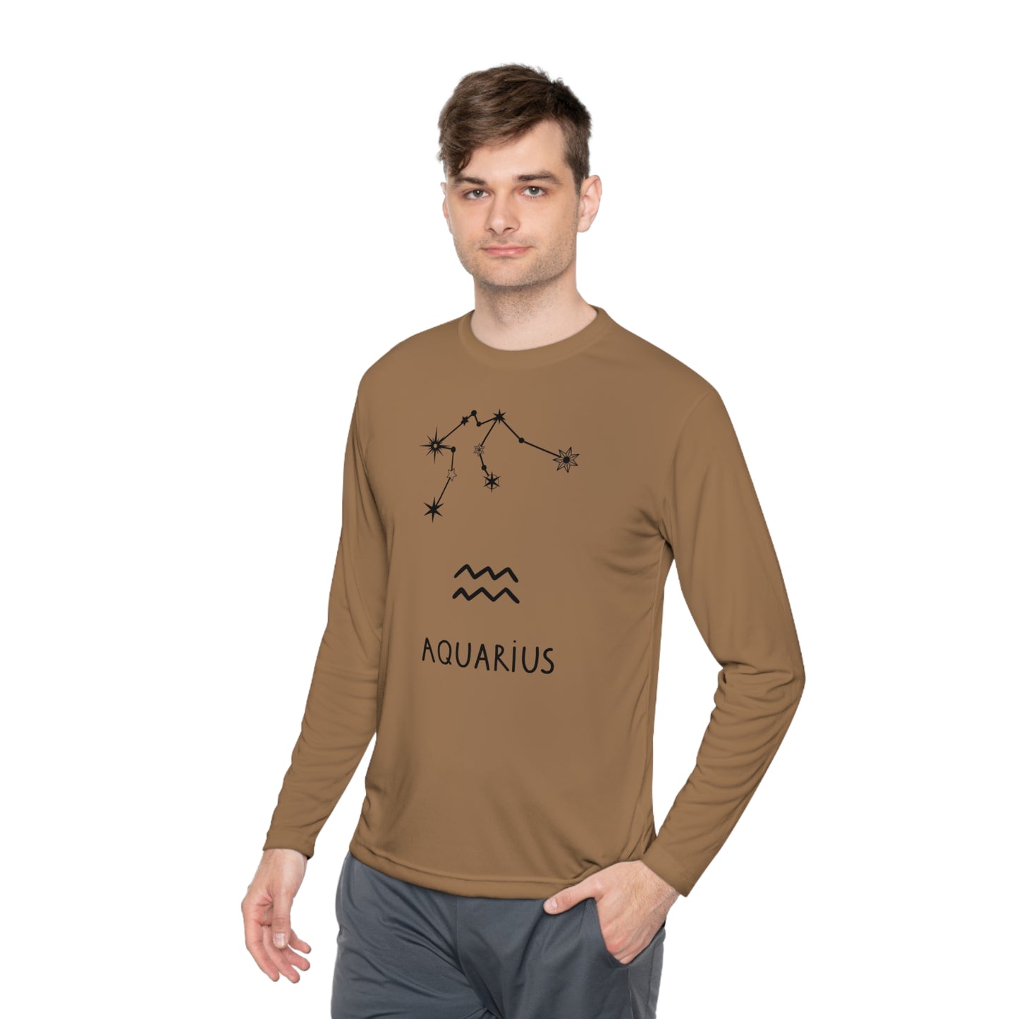 AQUARIUS STARS- Unisex Lightweight Long Sleeve Tee