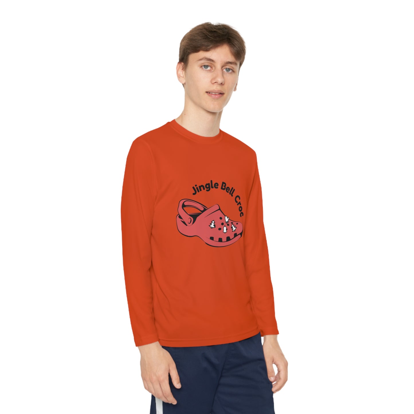 Jingle Bell Crocks-Youth Long Sleeve Competitor Tee