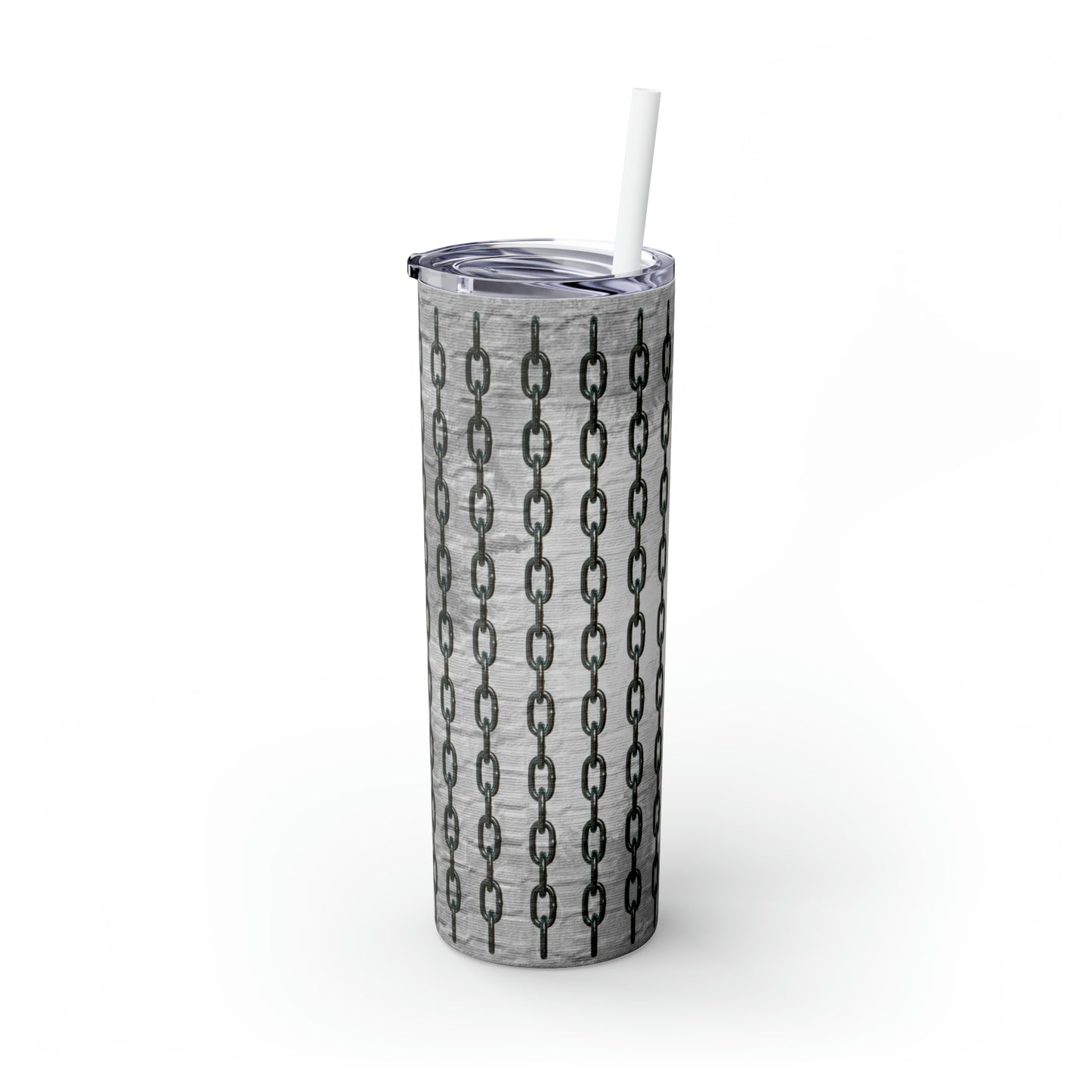 Chains- Skinny Tumbler with Straw, 20oz