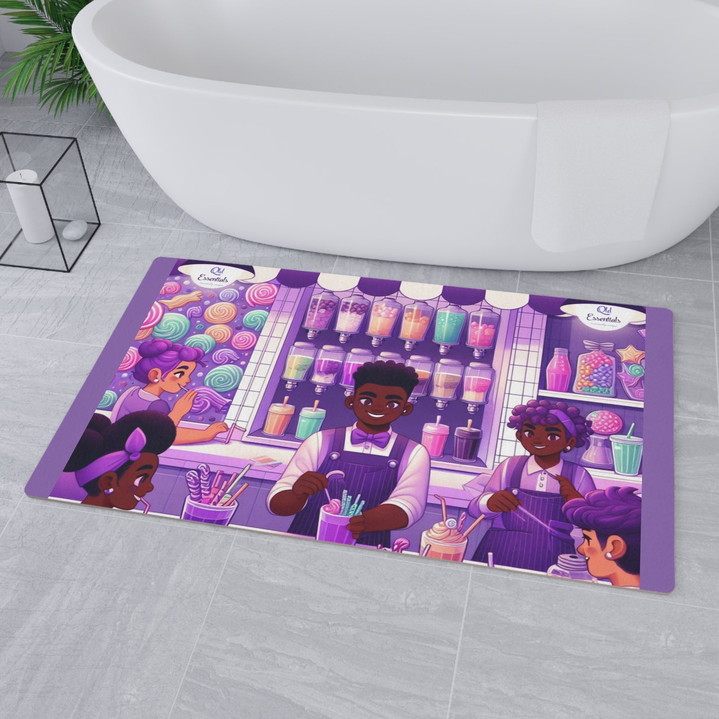 Purple Soda Shop-Floor Mat