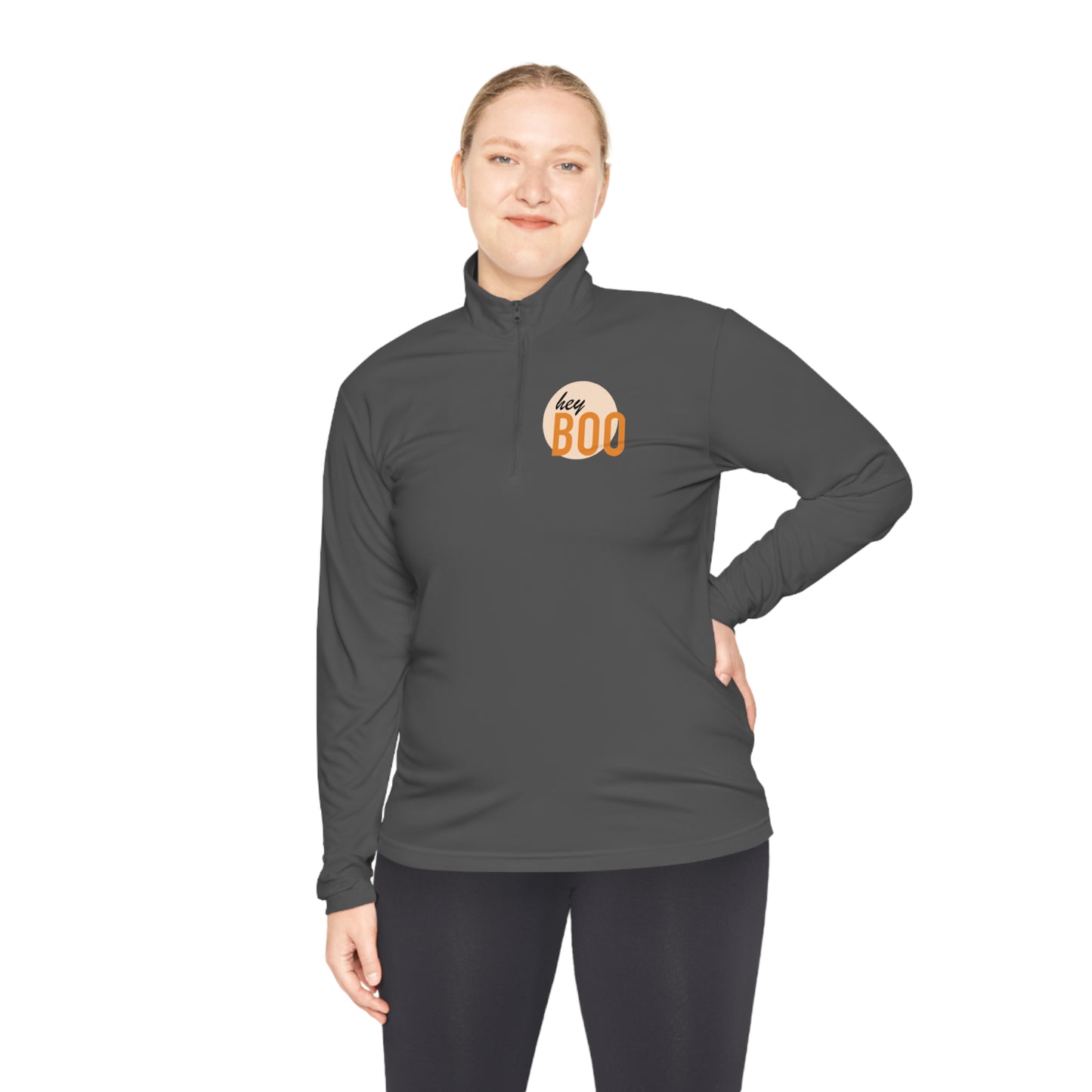 Hey Boo- Unisex Quarter-Zip Pullover