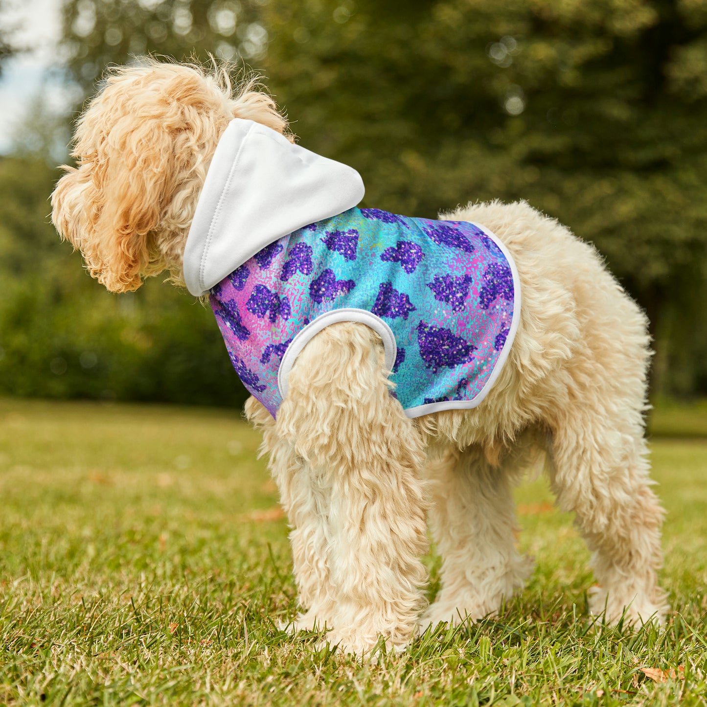 Rainbow Paw Print- Pet Hoodie