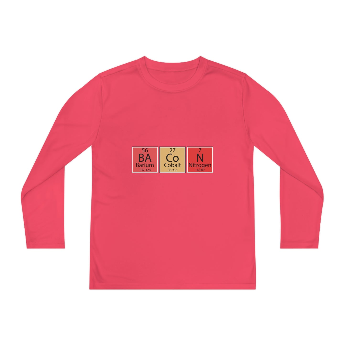 Bacon-Youth Long Sleeve Competitor Tee