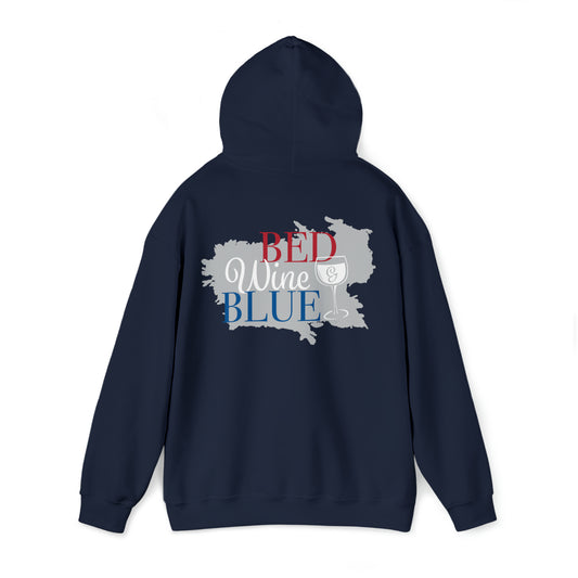 Red Wine and Blue- Unisex Heavy Blend™ Hooded Sweatshirt