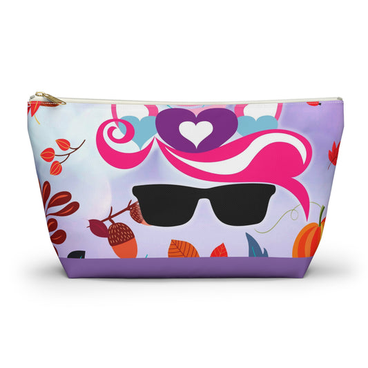 Purple Unicorn- Accessory Pouch w T-bottom