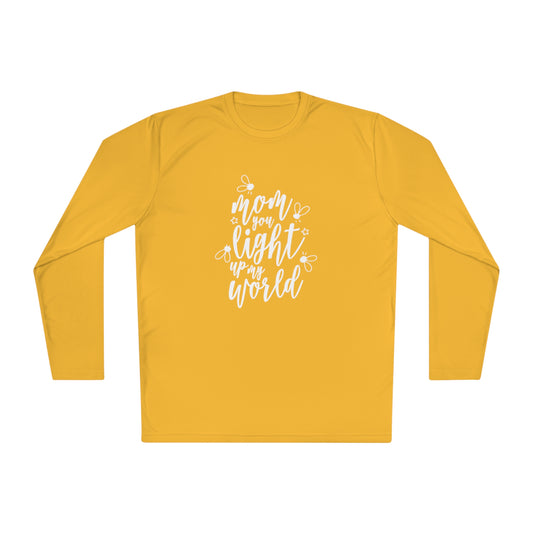 Mom you light up my life- Unisex Lightweight Long Sleeve Tee