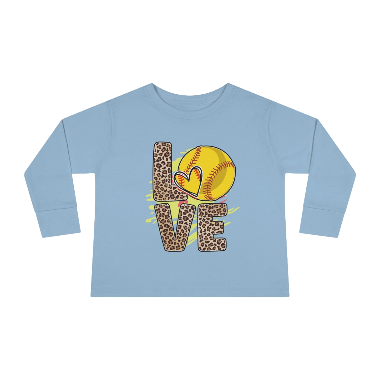 I love Baseball-Toddler Long Sleeve Tee