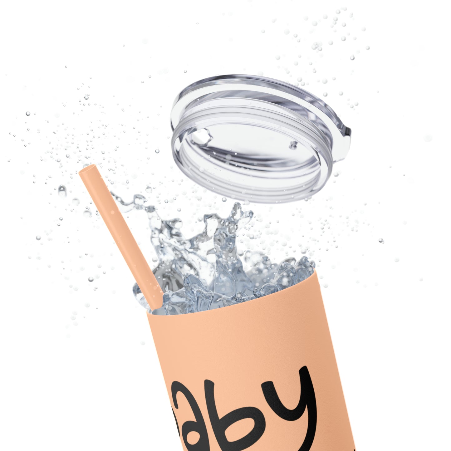 Baby loading- Skinny Tumbler with Straw, 20oz