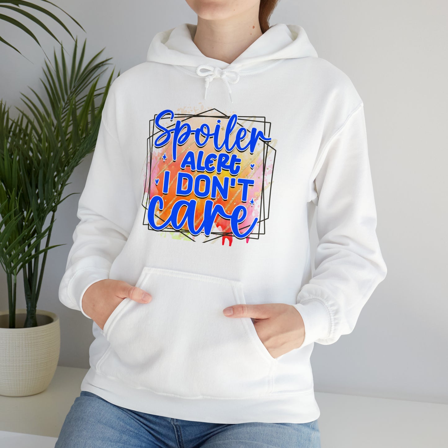 I DON'T CARE- Unisex Heavy Blend™ Hooded Sweatshirt