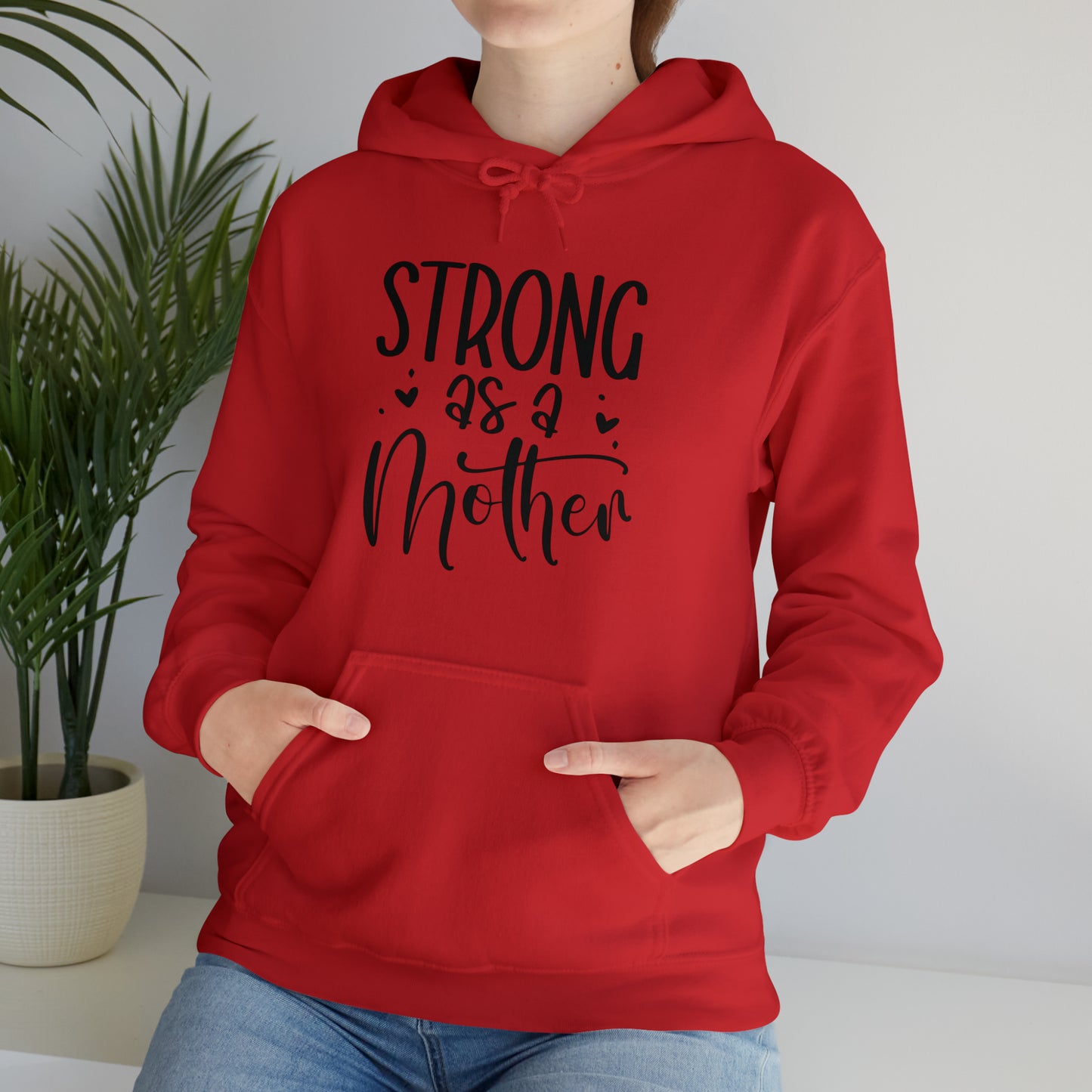 Strong as a mother- Unisex Heavy Blend™ Hooded Sweatshirt