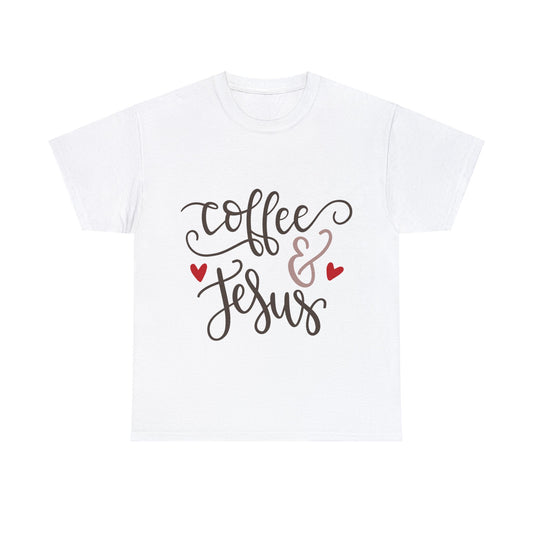 Coffee and Jesus - Unisex Heavy Cotton Tee